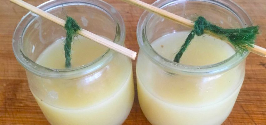 DIY bug repellent candles