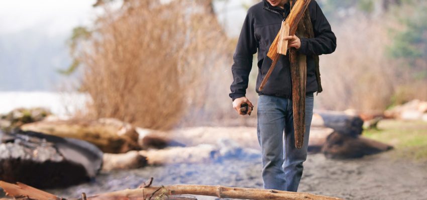 making a fire with no lighter