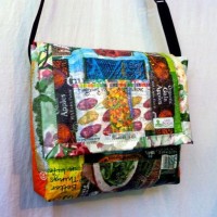 Upcycled Plastic messenger bag