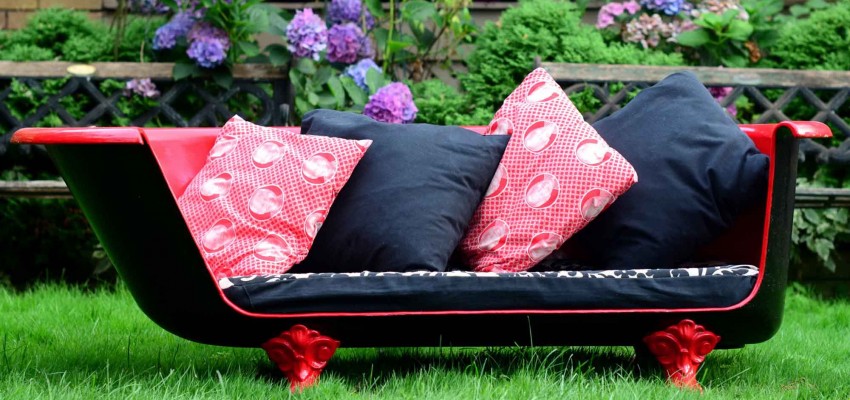 bathtub sofa upcycled product